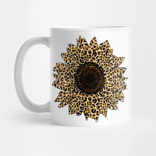 Leopard Sunflower Mug